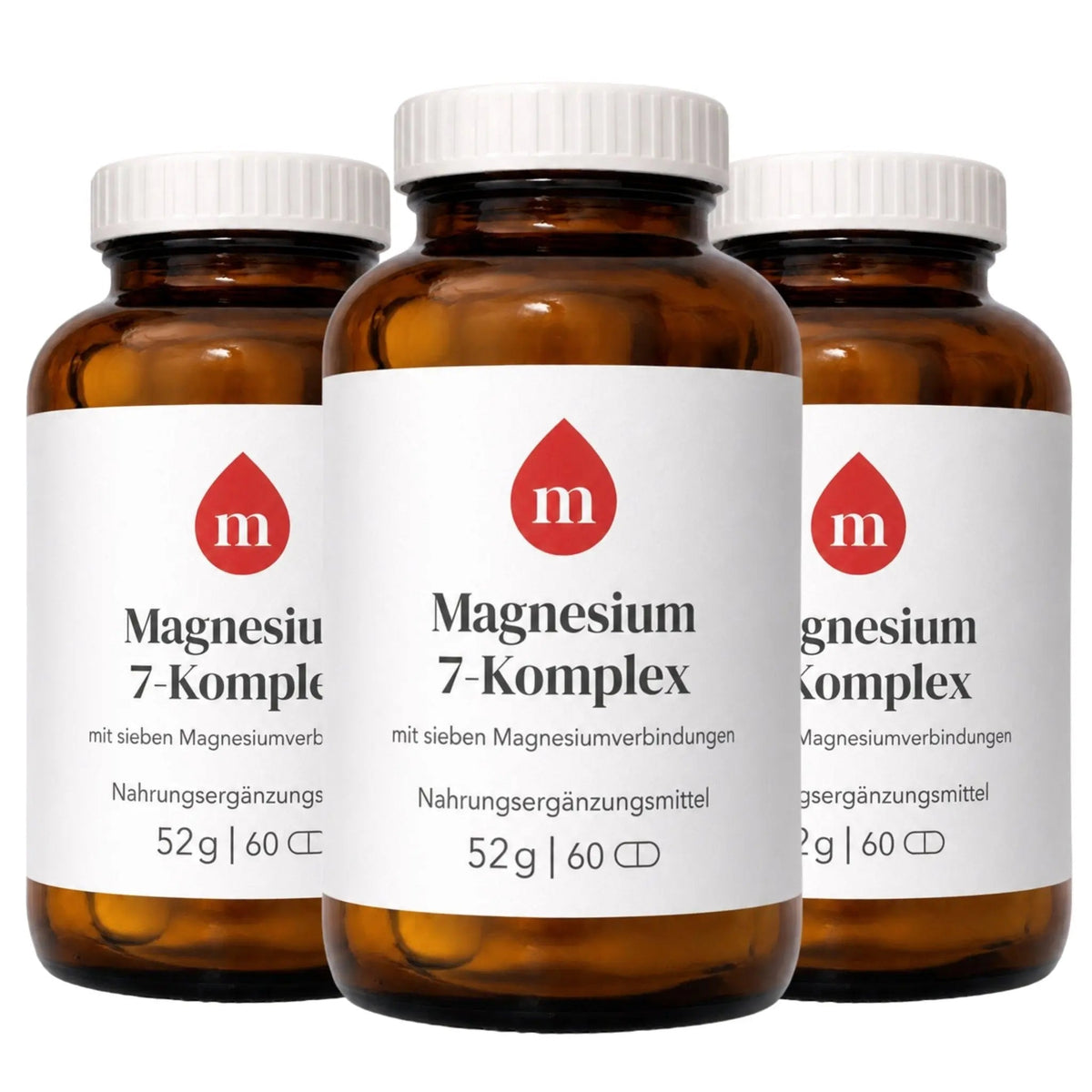 3x Magnesium 7-Komplex - Nahrungsergänzungsmittel
