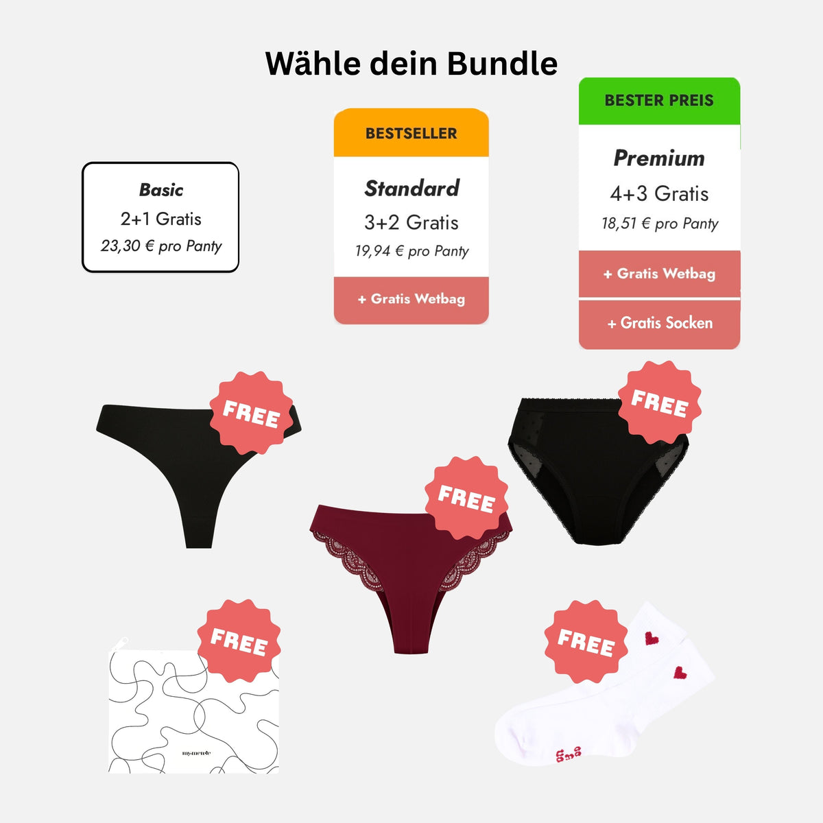 Bestseller Periodpanty Mix & Match
