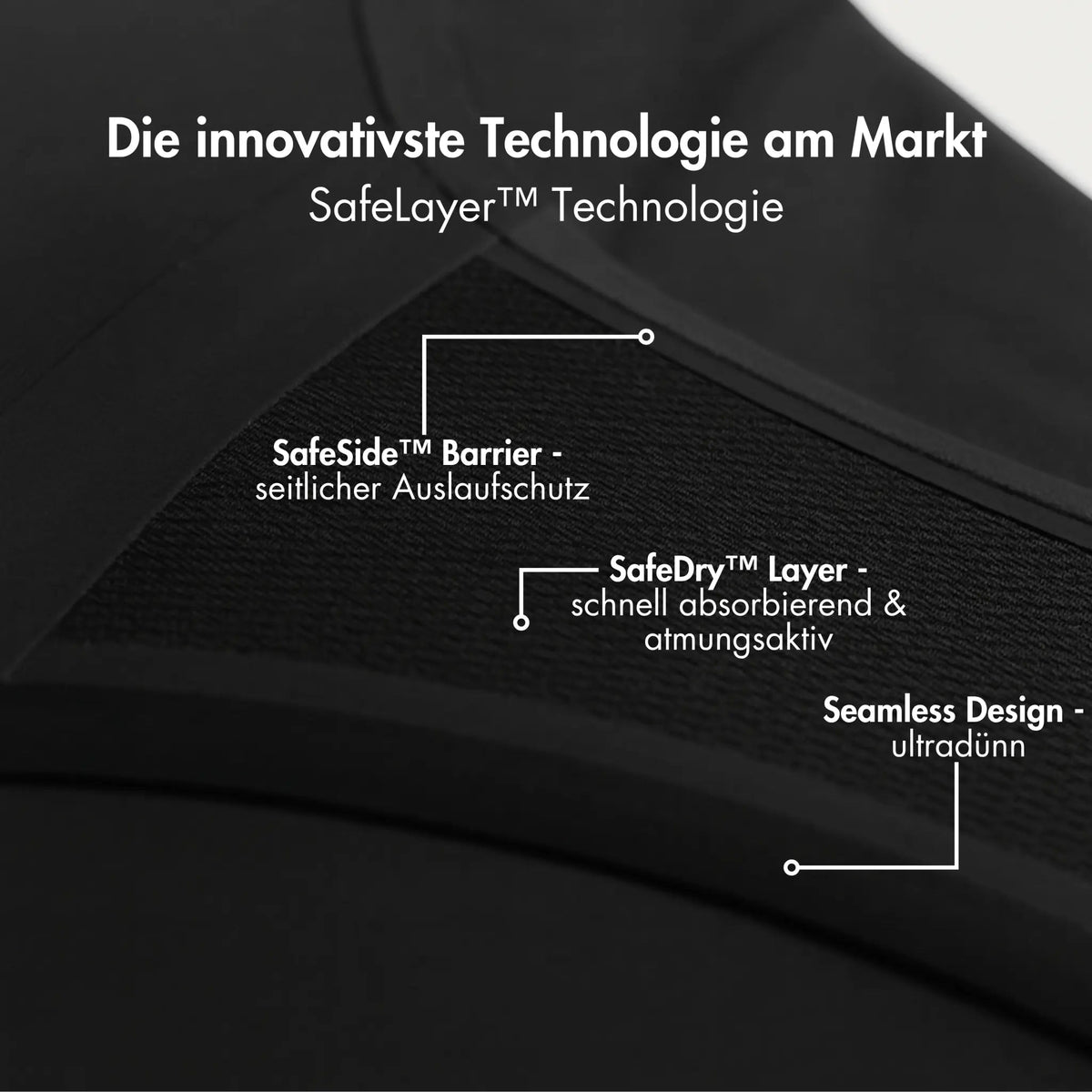 Easy Change Package -  3 seamless Periodenslips mit Verschluss