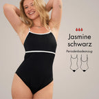 Periodenbadeanzug „Jasmine“ schwarz