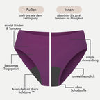 Willow violett - seamless Periodenslip